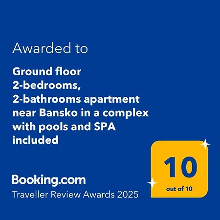 Apartment Ground Floor 2-bedrooms, 2-bathrooms Near Bansko In A Complex With Pools And Included Razlog